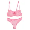 Bras stelt nieuwe sexy mode -slipje en beha -sets push omhoog Franse kant ondergoed BCDE Cup Brassiere vrouwelijke lingerie Y240513