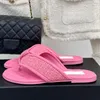 Femmes d'été Pinchez les tongs des orteils Runway Classic Brand Designer de haute qualité plate avec un style de vente chaude Femme à l'extérieur des vacances à pied des concepteurs de plage de la plage