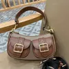 Ashton Single épaule Crossbodybody Sac en cuir toile Femmes hommes Zipper fermeture Two Hasp Small Pouch Handbag Hobo Purse