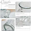 Vasi VASE VASE SEMPLICE ROMAN ROMAN SAFE SAFE SCRITTO VERTICALE DESIGN BINAurale per la decorazione pografica Clear