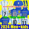 2024 Argentina 3スターサッカージャージを記念しているファンプレーヤーバージョンMessis Dybala di Maria Martinez de Paul Maradona Kids Kit Men 2024 Copa America Cup Camisetas 6