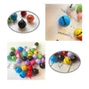 Party Supplies Keychain Handmade Candy Colors Color Key Chain Accessories 22mm Christmas Decorations Colored Bells Charming Paint Diy