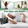 Wall Clocks Digital Clock 10.98 Inch LED Alarm Large Display With Temperature Auto Dimmable Calendar Easy Install