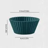 Bakformar 12/24 bit silikon cupcake mögelfack återanvändbar muffin non-stick kök tillbehör