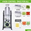 Fruit Vegetable gereedschap Handleiding Knipper 5 In 1 Food Chopper Aardappel Slijpliceur Frietjes Shredderers Maker Peelers Kitchen Accessoires Too Dhtcz