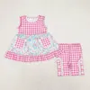 Clothing Sets Baby Girls Outfits Summer Toddlers Stripe Wholesale Boutique Short Sleeves Top Shorts Kid Clothes