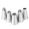 Moules de cuisson 5 pcs en acier inoxydable glace pipe pentry buses de cupcake à la crème