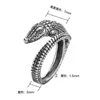Cluster Rings Vintage Crocodile Ring For Men Jewelry Adjustable Personality Male Index Finger Relief Animal Pattern Hand Accessories