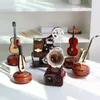 Dekorative Figuren Retro Phonograph Music Box Mini Musical Classical Art Decor Home Crafts keine Batterie -Desktop -Jahre -Geschenke