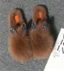 Aoxunlong Women Winter Furry Slifors Fashion Rhinestone Furs Slide Ladies Phrush Scarpe Lady Fluff e Flip Flip Flip Cute5464974