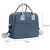 Portable Lunch Bag Cooler Tote Hangbag Picnic Insulated Box Canvas Thermal Food Container Men Women Kids Travel Lunchbox 240511