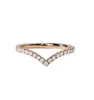 Pierścienie 100 925 Sterling Silver stworzył Moissanite Anniversary Fashion Simple V kształt kreatywny pierścień dla kobiet drobna biżuteria15452839611361