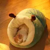 Kedi Yatak Mobilya Evcil hayvanlar için yarı kapalı bir evcil hayvan ev, kışın sıcak ve kalın kayar evcil köpek kafesi