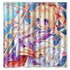 Duş Perdeleri Kusakabi Maron Desen Yaratıcı Banyo Banyo Su Geçirmez Polyester Kumaş Perde 180x180cm