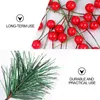 Candele 115pcs 10mm Pianta Elementi natalizi Ornamento per ornamenti (Berry a colori casuali)