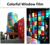 Window Stickers Sunice Xmas Film Glass Foil Windows Decorative Party Hall Sunscreen Paper 80cm x 200 cm