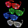 Flash Shape Light fönsterluckor blinkande LED -glasögon solglasögon dansar festförsörjning festival dekoration