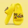 Slipper peuter slijbanen slippers slippers jongens meisjes glijden sandalen voor kinderen schattige cartoon open teen schoenen y240514UpUW