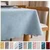 Tableau de table en coton étanche et lin nordique Couleur de couleur solide style japonais utilisé pour les tables à manger