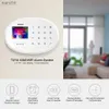 Alarm Systems Kerui W202 Alarm System Intelligent Tuya Home Safety WiFi 2G GSM Home Wireless Application Remote Control 2.4-tums skärminbrottslarm WX