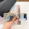 Designer New Saint Box Sun occhiali da sole Instagram Celebrity Internet Street Shot Same Metal