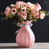 Bouteilles en céramique vase créatif mode salon table à manger armoire à manger tv arrangement de fleurs sèches ornements ampolle vetro pots