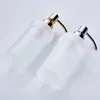 Liquid Soap Dispenser 200ml Dispensers Frosted Glass Brass Head Toilet Shower Bottles El Bathroom 9056