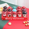 Wrap prezent 15PCS Świąteczne cukierki Jars Tin Snowman Święty Mikołaj butelki do przechowywania pudełka