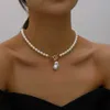 Colliers en perles ywzixln tendance élégante bijourie mariage grand collier de pellicule de perle