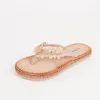 슬리퍼 플립 플롭 여성 여름 웹 유명인 해변 밖에서 입는 간단한 패션 클립 풋 꽃 해변 신발