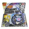 4d Beyblades B-X Toupie Patlaması Beyblade Döndüren Üst Mercury Anubis Anubius Siyah Mavi Efsane Sınırlı Üretim WBBA Başlangıç ​​Seti Başlatıcı