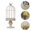 Bandlers 1pc Bird Cage en forme de chandelier créatif en fer Créateur Decor Home Decor Beige