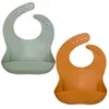 Bibs burp pannelli in silicone alla moda pannello bavasole bavaga impermeabile con bandage solido bavaga babine neonate alimentazione di velluto di velluto scarfl240514