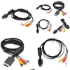 Câbles 500pcs lots 1,8 m o vidéo à 5 RCA AV pour PS3 / PS2 Composant TV Drop livraison des jeux d'accessoires accessoires otkhj