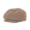 Berets Boys Girls милая винтажная шляпа Beret Children Sboy Cap Flat Top шляпы для детей 3-5 лет