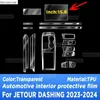 Inne wnętrza akcesoria do Chery Jetour Chiping X-1 2023 2024 Panela skrzyni biegów Nawigacja Nawigacja Automotive Wewnętrzna Film Ochrona Przeciwdziała naklejka T240509