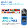 Neueste Long-Cz J30 Mini Clamshell Mobiltelefon 0.66 "Unlocked Single Sim Card Magic Voice Wireless Bluetooth Dialer Handsfree Mini Small Flip Handy