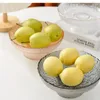 Assiettes Hammer Texture Trac de fruits en verre transparent House Party Snack Rangement Bol de style japonais