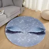 Carpets pour les cotons d'oeil-lavages imprimés de tapis ronde salon chambre à coucher