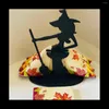 Kök Storage Halloween Witch Tabletop Server med Harlequin Tablecoloth Cupcake Display Stand Home Decoration