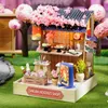 Architecture/DIY House Diy Mini Dollhouse With Dust Cover Furniture Light Miniaturas Doll House Casa Miniature items For Children Toys Birthday Gifts