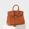Tote Bag Togo Top Platinum Layer Cowhide Women's 2024 High-class Fashionable High-capacity Messenger 3OM3