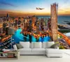 Wallpapers Wellyu Custom Wallpaper 3d Po Mural Painting City Architecture Night View Living Room Tv Background For Walls 3 D