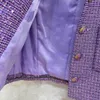 Designer des gilets pour femmes Nouveaux perles de paillettes de couleur violette violet pourpre