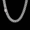 Certificat GIA VVS VS Diamond Fine Jewelry Collier Iced Out Hip Hop Collier 925 Sterling Silver Moissanite Cuban Link Chain