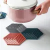 TEA TRAYS PHABULS FOOD SILICONE TRIVET MATS Hexagon Set Mat For Kitchen Pads Dish Pad and Placem