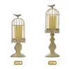 Candle Holders Home Decor Modern Simple Bird Cage Shaped Bedroom Wedding Gifts Iron Art For Table Holder Candlestick Restaurant Cafe