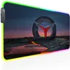 Mouse pads Pulseira Restos xxl Mouse Pad RGB Lenovos Back Back Deskmat Acessórios para laptop Mousepad Gamer tat Backlight Cabinet PC Office Setup J240510