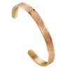 Bijoux de mode Gold plaqué 6 mm empilable en émail coloré Mébramme de manchette Eyes 316L Bracelet en émail en acier inoxydable bracelet