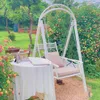 Meubles de camp blanc chaises de jardin suspendues étanche à dos haut de luxe luxe childeren swing swing sillas salon patio